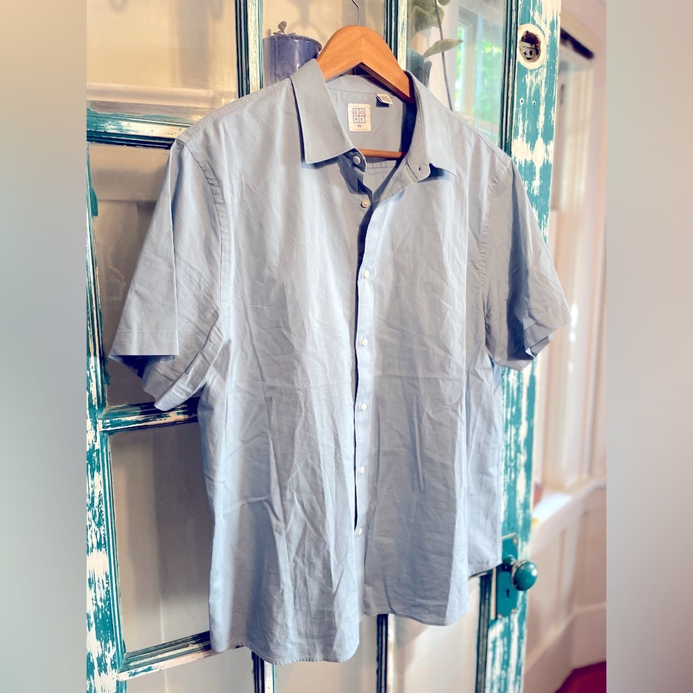 CORE LIFE PALE BLUE SHORT SLEEVED SHIRT